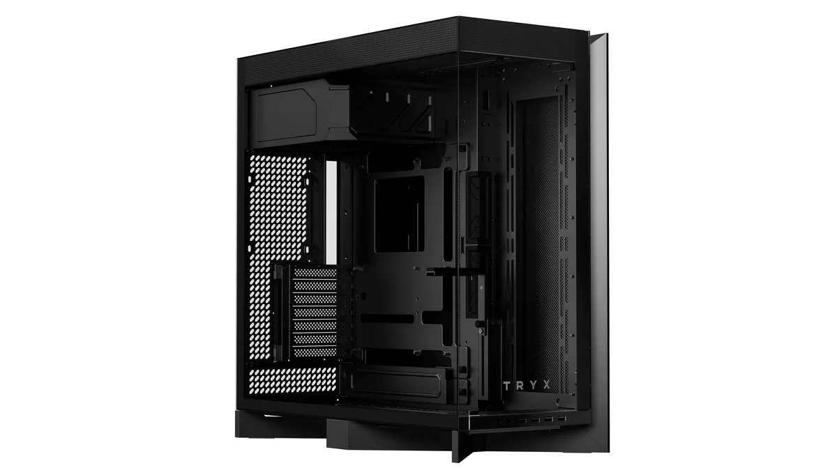 TRYX TRYX LUCA L70 E-ATX PC Case Black Anodized Aluminum 420mm Radiator Support — product photo