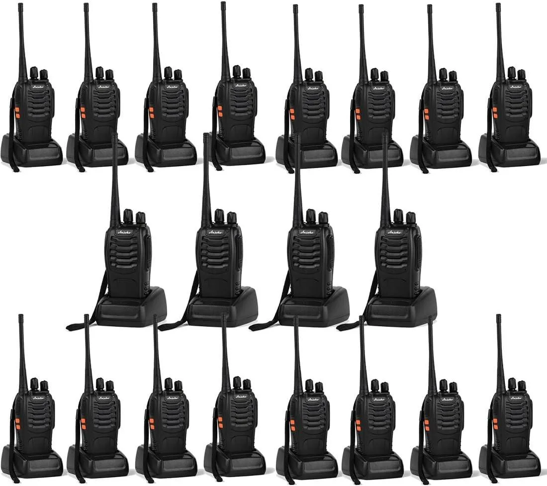 BFKK BFKK 20 Pack UHF Two-Way Radio 16-Channel with Earpiece — product photo