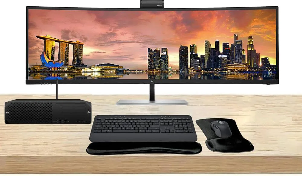 HP HP Z2 SFF G9 i7-14700 16GB 512GB Win11 Pro + 49" 165Hz Monitor MK650 Wireless Combo — product photo