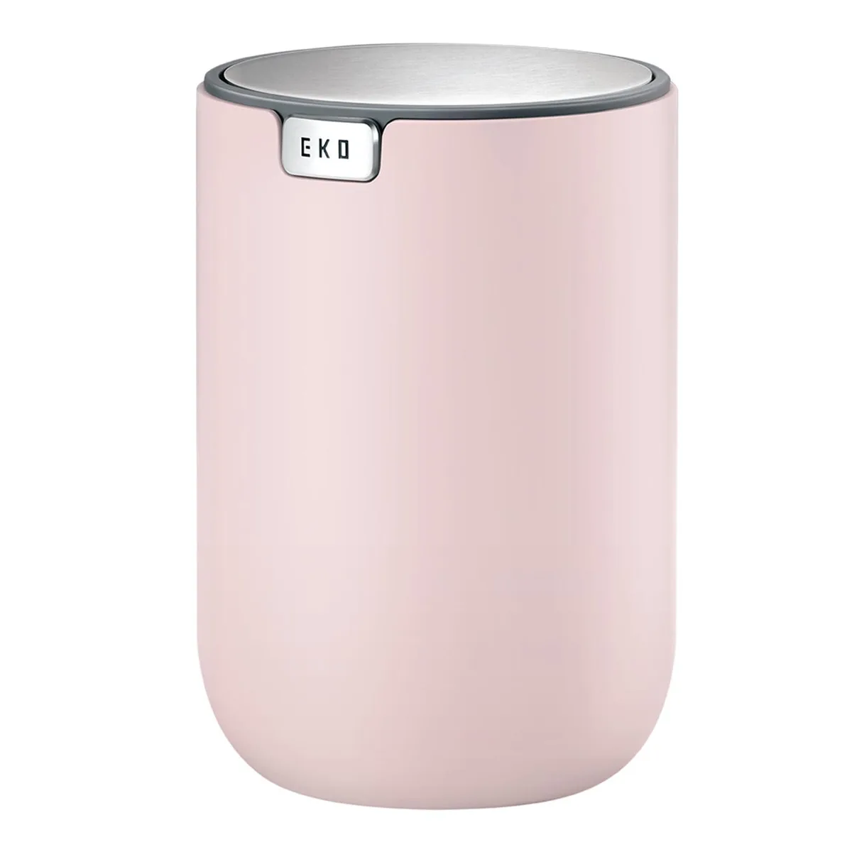 Pink plastic mini bin with swing lid 12 pack