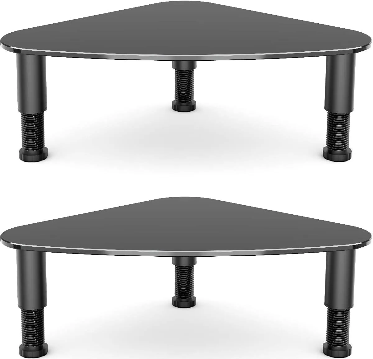 PISKEKAT PISKEKAT Triangle Monitor Riser 2 Pack Adjustable 3.4-4.9in 88Lbs — product photo