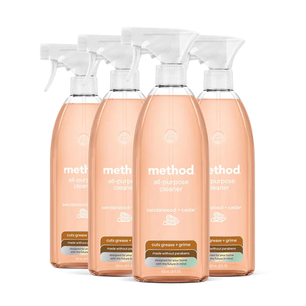 Method All-Purpose Cleaner Spray Sandalwood + Cedar 28 fl oz 4 pack — product photo