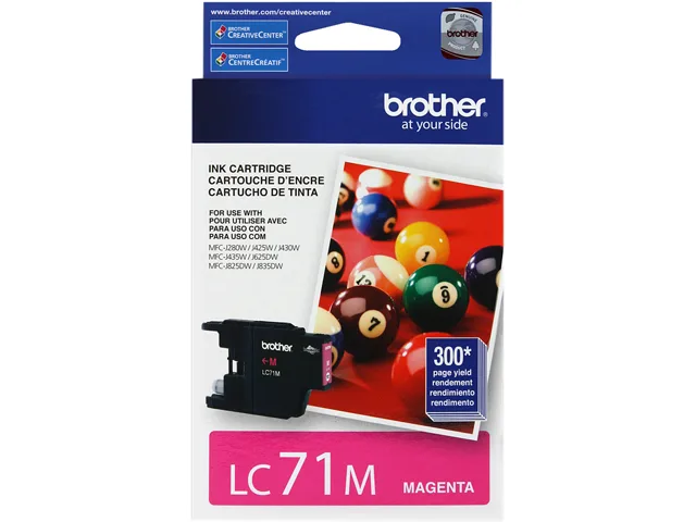 Brother Brother LC71M Magenta Ink Cartridge (genuine brands) 300 pages — product photo