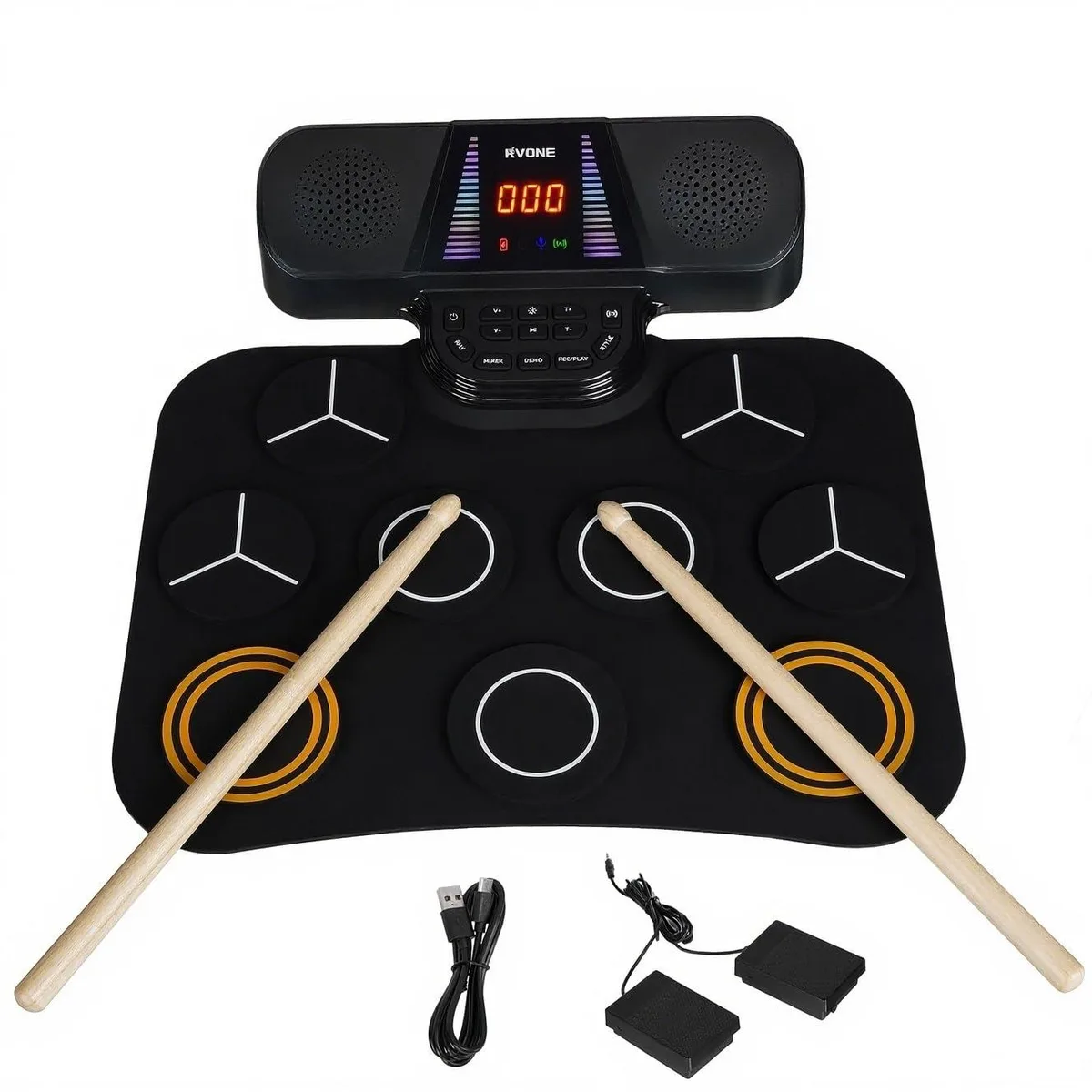  Alesis RED-50 9-Pad Electronic Drum Kit with LCD Screen &amp; Speakers — product photo