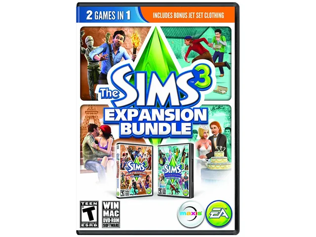 Electronic Arts Electronic Arts 14633731231 The Sims 3 Expansion Pack Bundle pc game — product photo
