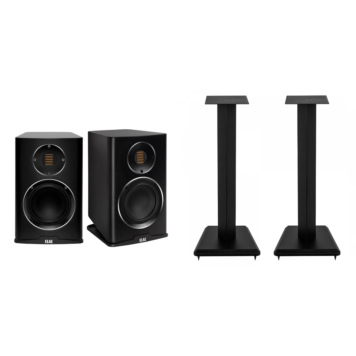 Elac Elac Carina BS243.4 5.25" Bookshelf Speakers with LS10-B 23" Stands — product photo
