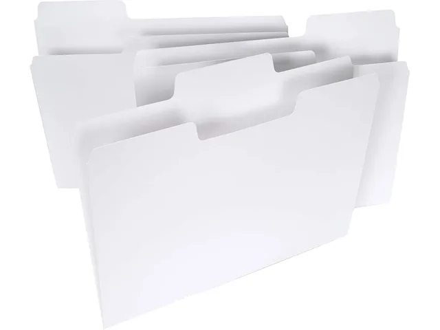 Smead Smead 11980 SuperTab file folders white 100 box — product photo