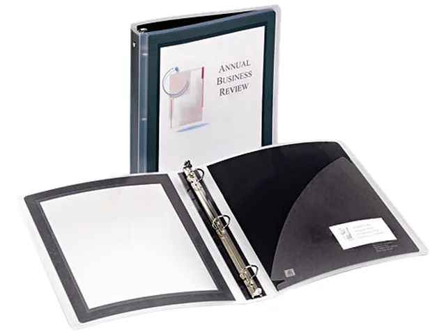 Avery Avery 17637 Flexi-View Binder 1.5" Round Rings Black — product photo