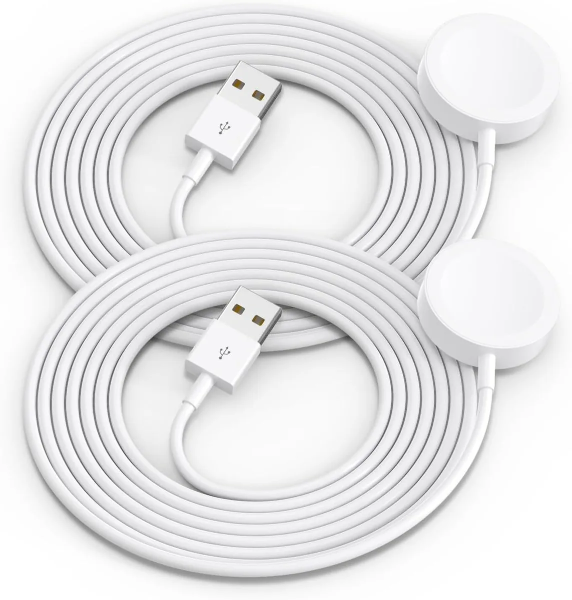 BONAEVER BONAEVER 2-Pack Magnetic Apple Watch Charger Cable 3.3FT White — product photo