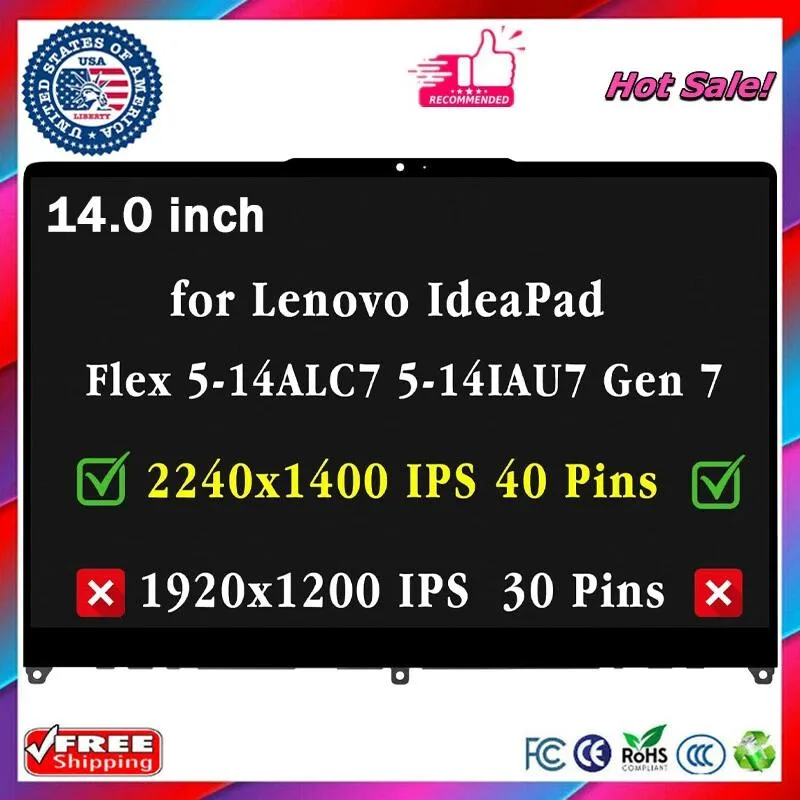 NUOLAISUN NUOLAISUN 14 inch 2240x1400 LCD Touch Screen Assembly — product photo