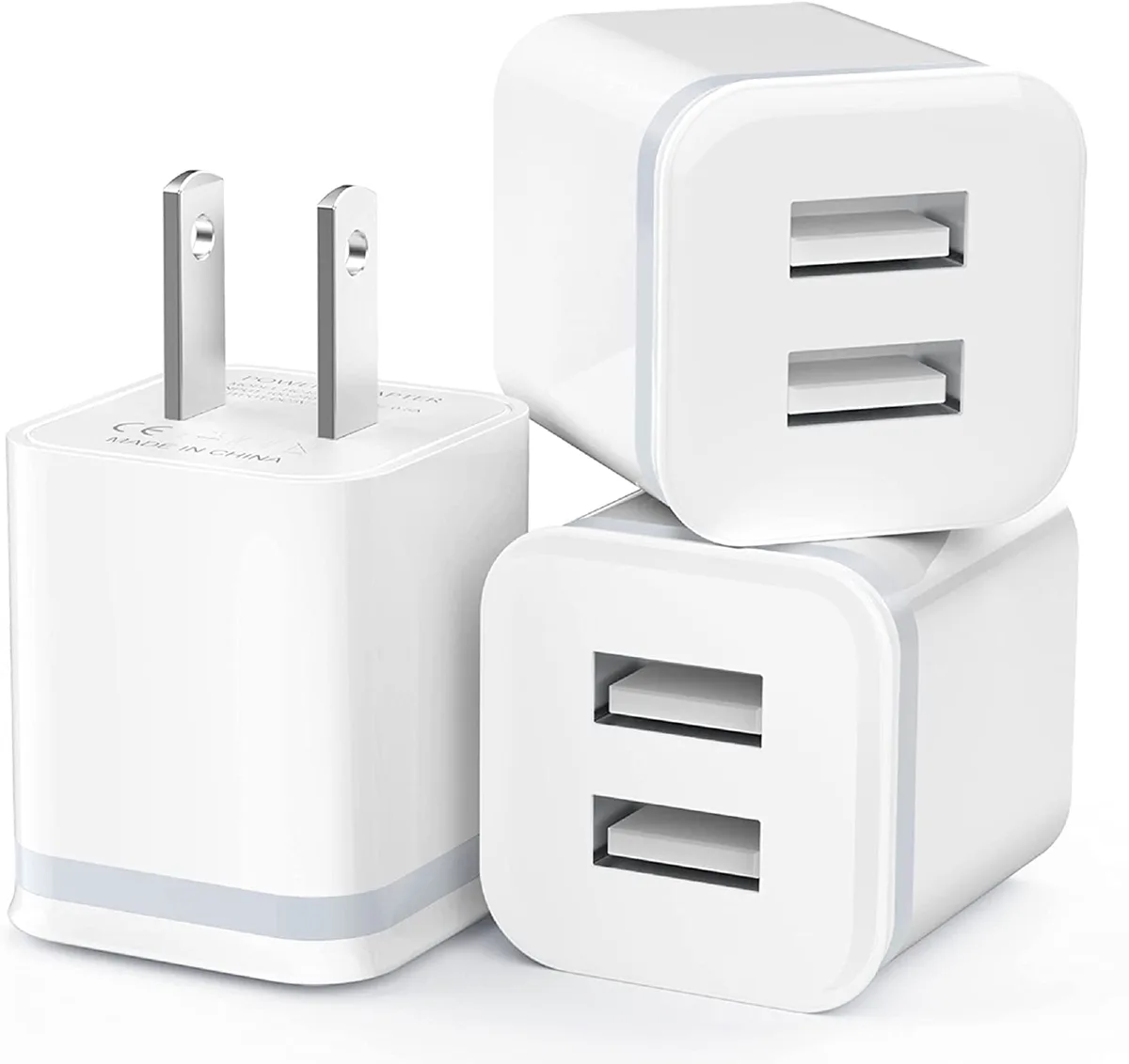  LUOATIP XT5549 2.1A 5V dual USB charger — product photo