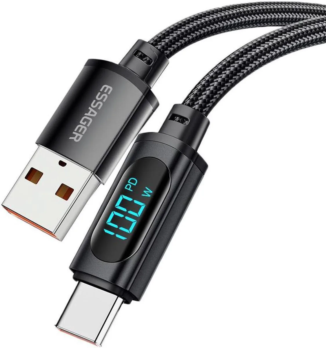 SMUGDESK SMUGDESK 100W USB A to USB C Cable LED Display 6.6ft — product photo