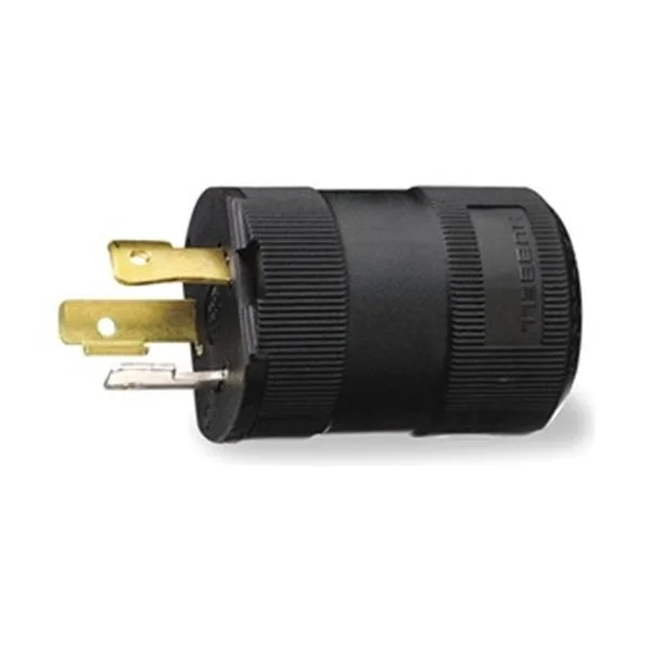 Hubbell Incorporated Hubbell Incorporated HBL4723VBK 15A Locking Plug 2P 3W 125V video accessory — product photo