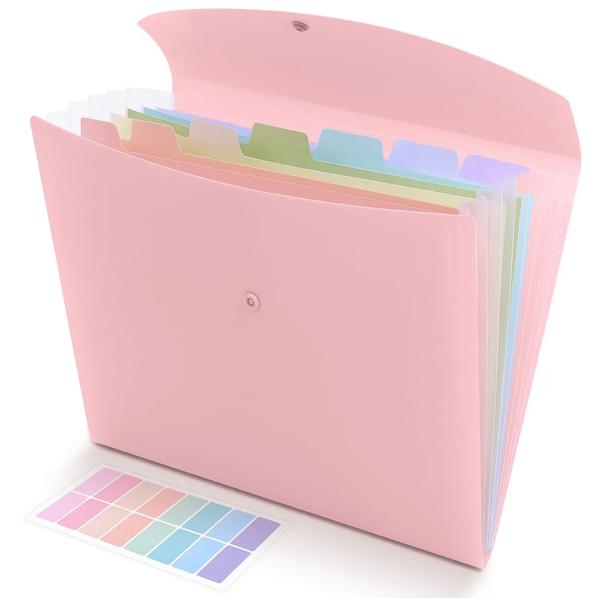  Pendaflex Accordion File Folder 8 Pockets 13 x 10 x .7 in Pink — product photo
