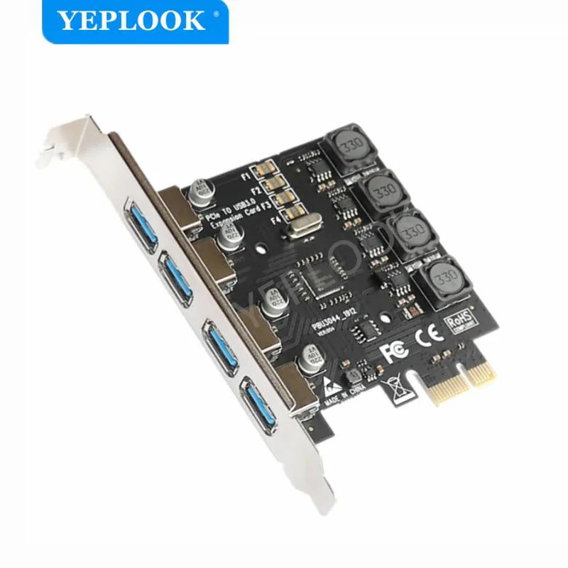 YEPLOOK YEPLOOK 4 Ports USB3.0 PCIe Expansion Card NEC D720201 — product photo