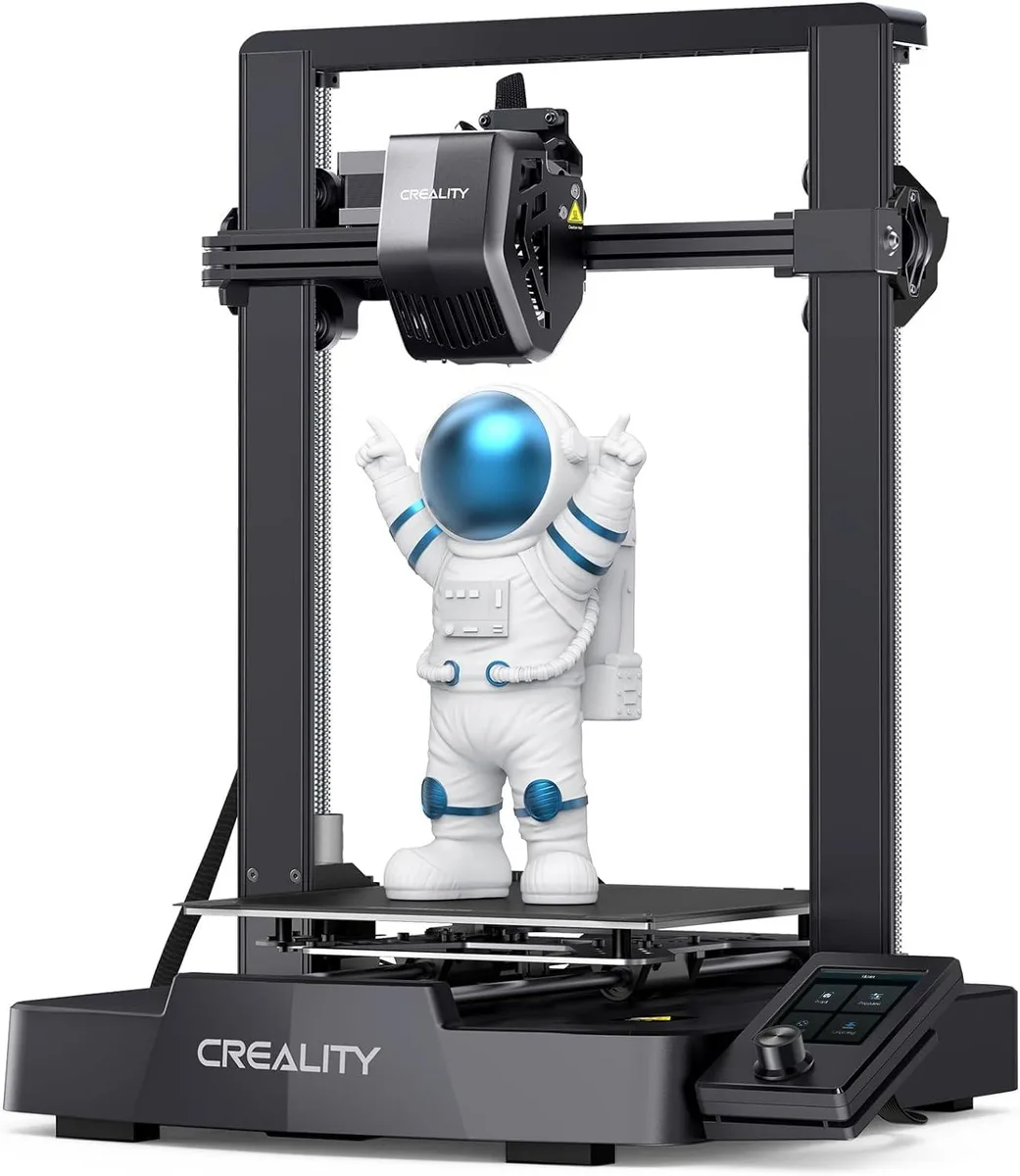 Open-frame 3D printer with direct extruder and dual Z-axis lead screws