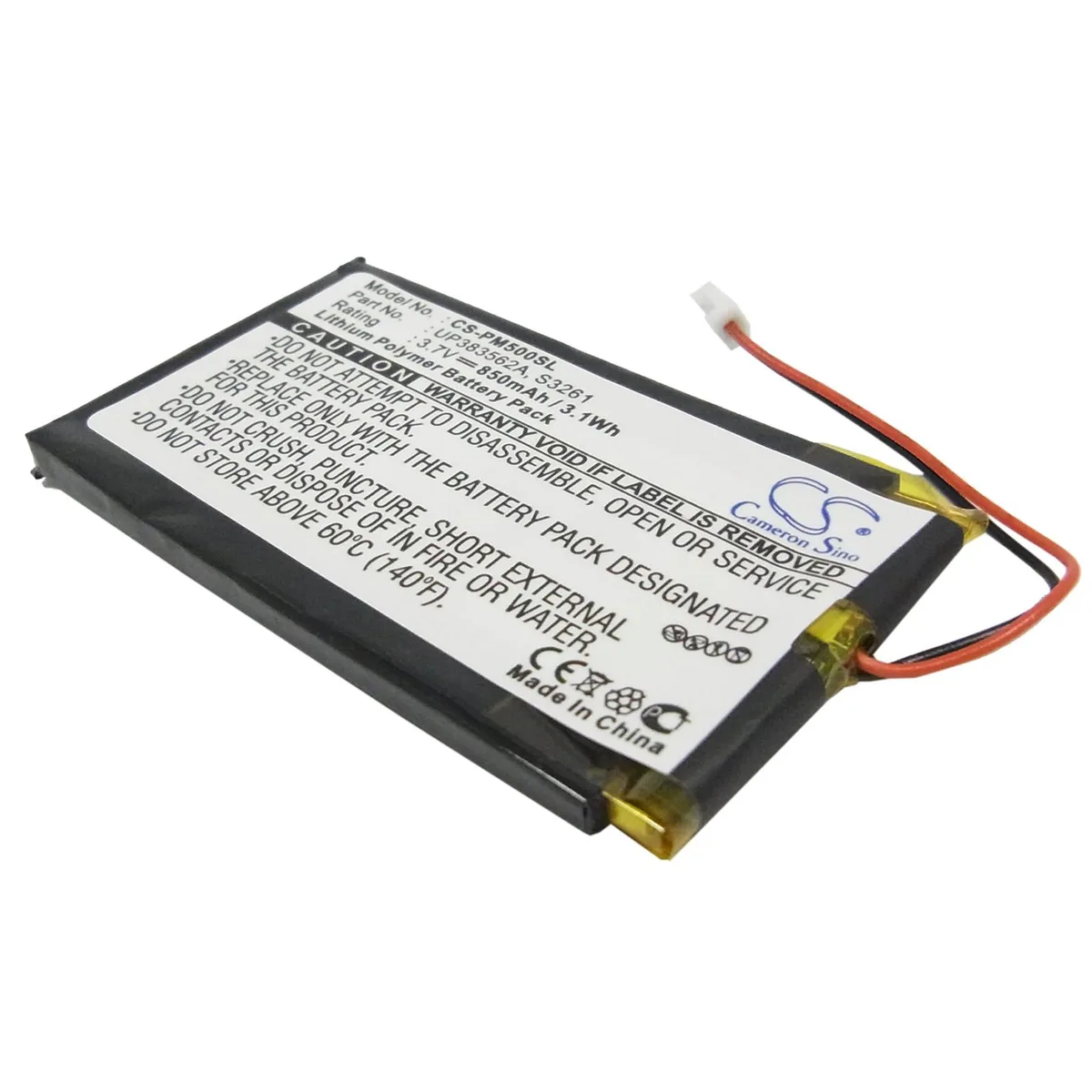 Cameron &amp; Co Cameron &amp; Co DS-CS-PM500SL 850mAh Li-Polymer battery handheld pcs accessory — product photo