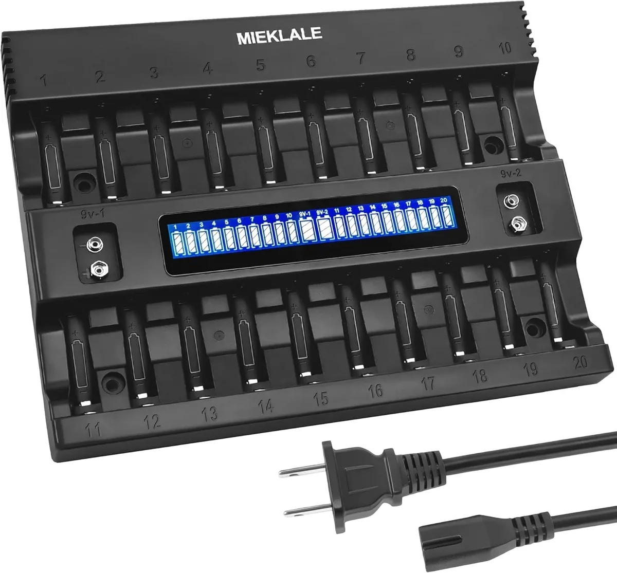 BFKK BFKK 20+2 Bay AA AAA 9V Battery Charger LCD — product photo