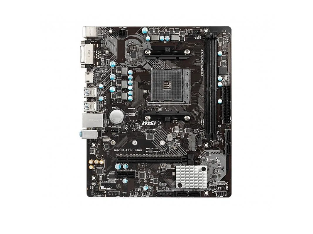 MSI MSI A320M-A PRO MAX AMD motherboard — product photo