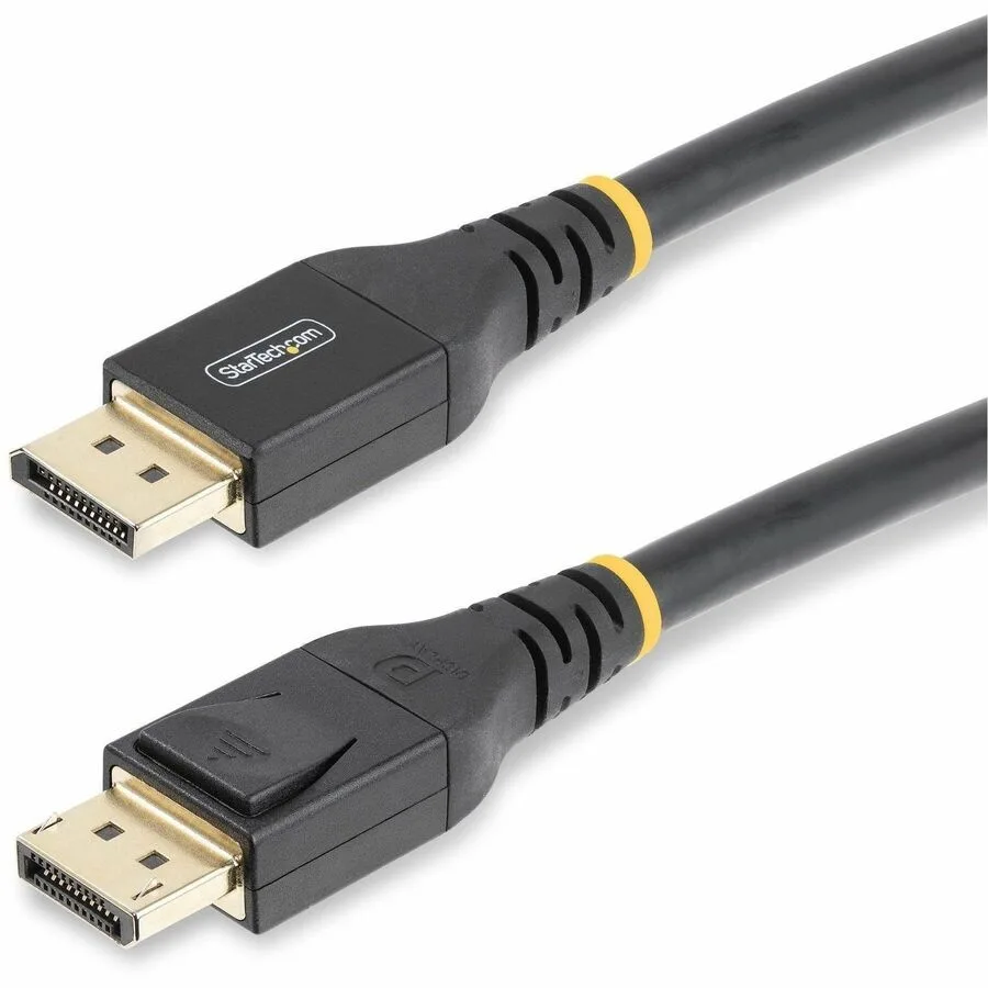 25ft black DisplayPort 1.4 cable with connectors