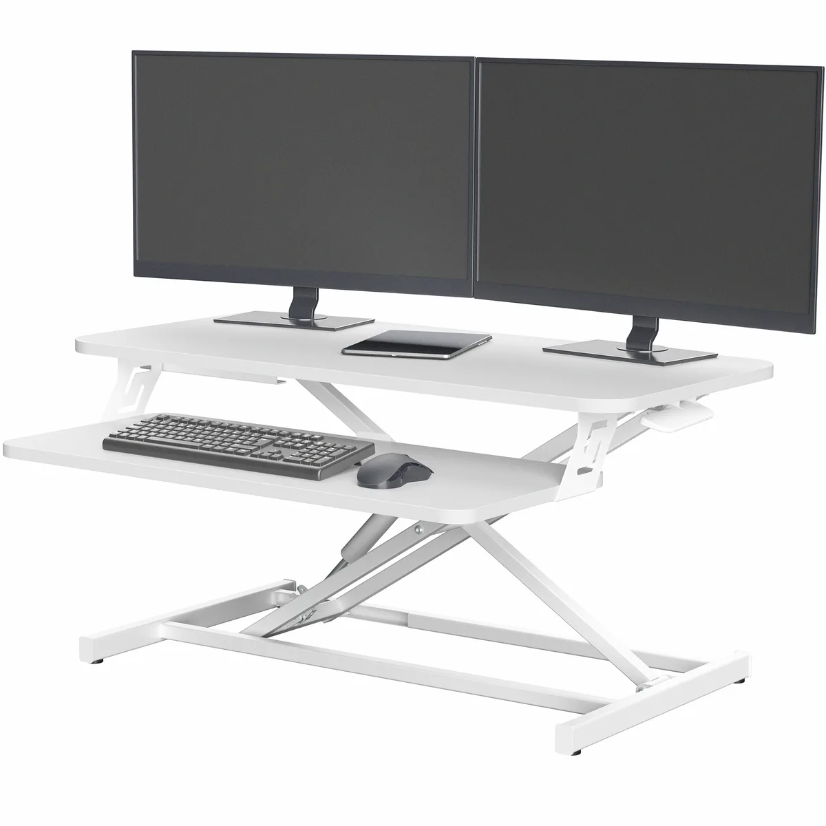 VIVO VIVO White 32" Height Adjustable Standing Desk Riser — product photo