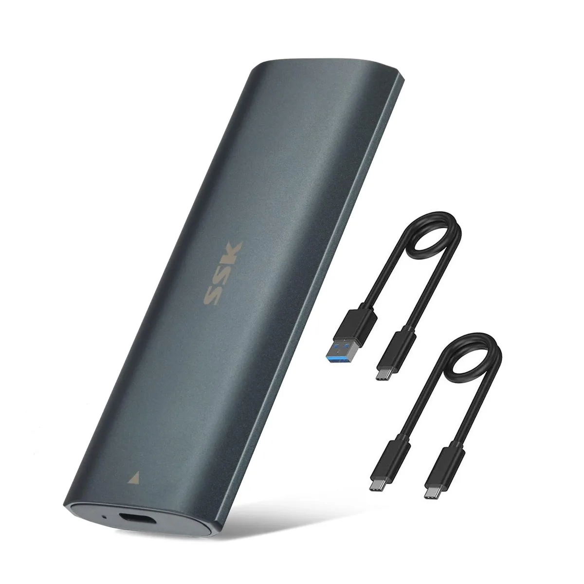 SSK SSK M.2 NVME SATA Enclosure RTL9210B 10Gbps Black — product photo