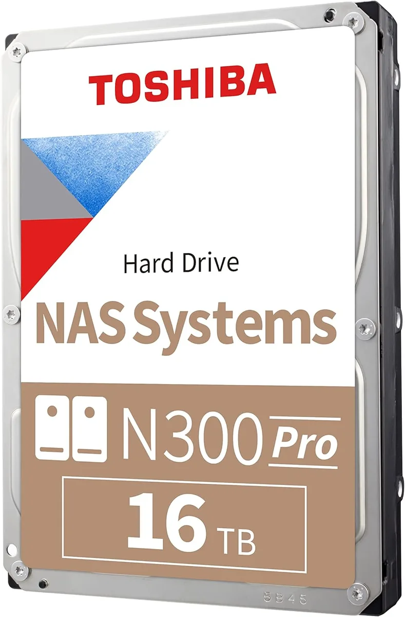 Toshiba Toshiba N300 Pro 16TB 3.5" 7200 RPM 512MB Cache SATA Internal Hard Drive HDWG51GUZSVB — product photo