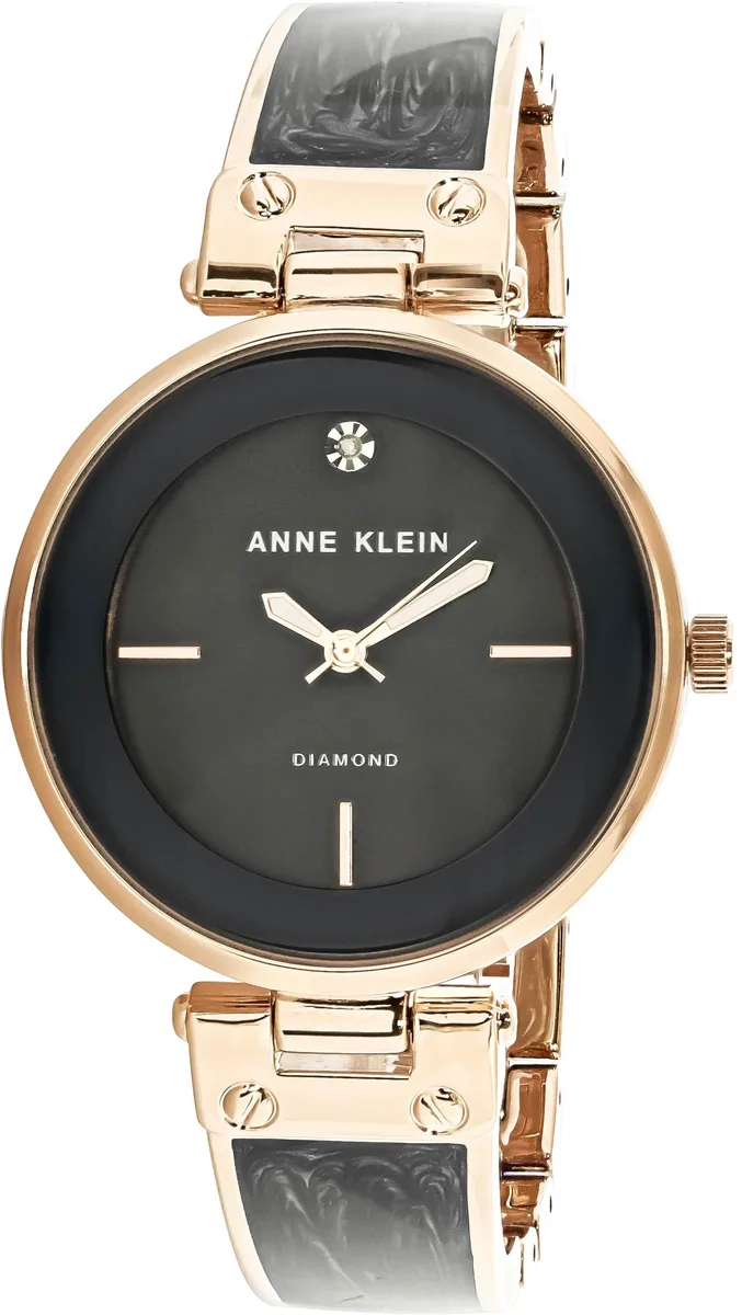 Anne Klein Anne Klein AK-2512GYRG 34 mm Blue Dial Rose-Gold Stainless Steel Watch — product photo
