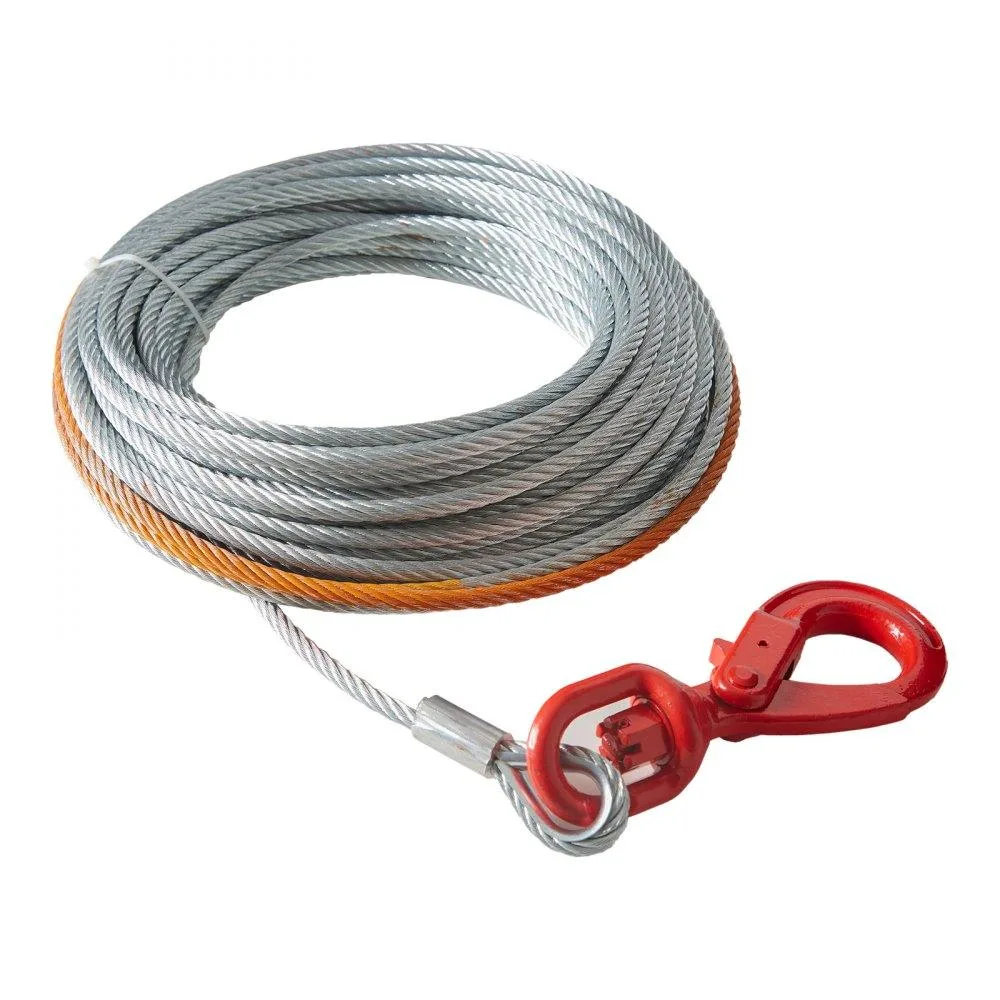VEVOR VEVOR Galvanized Steel Winch Cable 3/8 Inch x 75 Feet 15200 lbs Breaking Strength — product photo