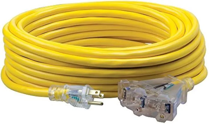 TAURKENAM TAURKENAM 4188SW8802 50ft 12/3 Three-Way Power Adapter — product photo