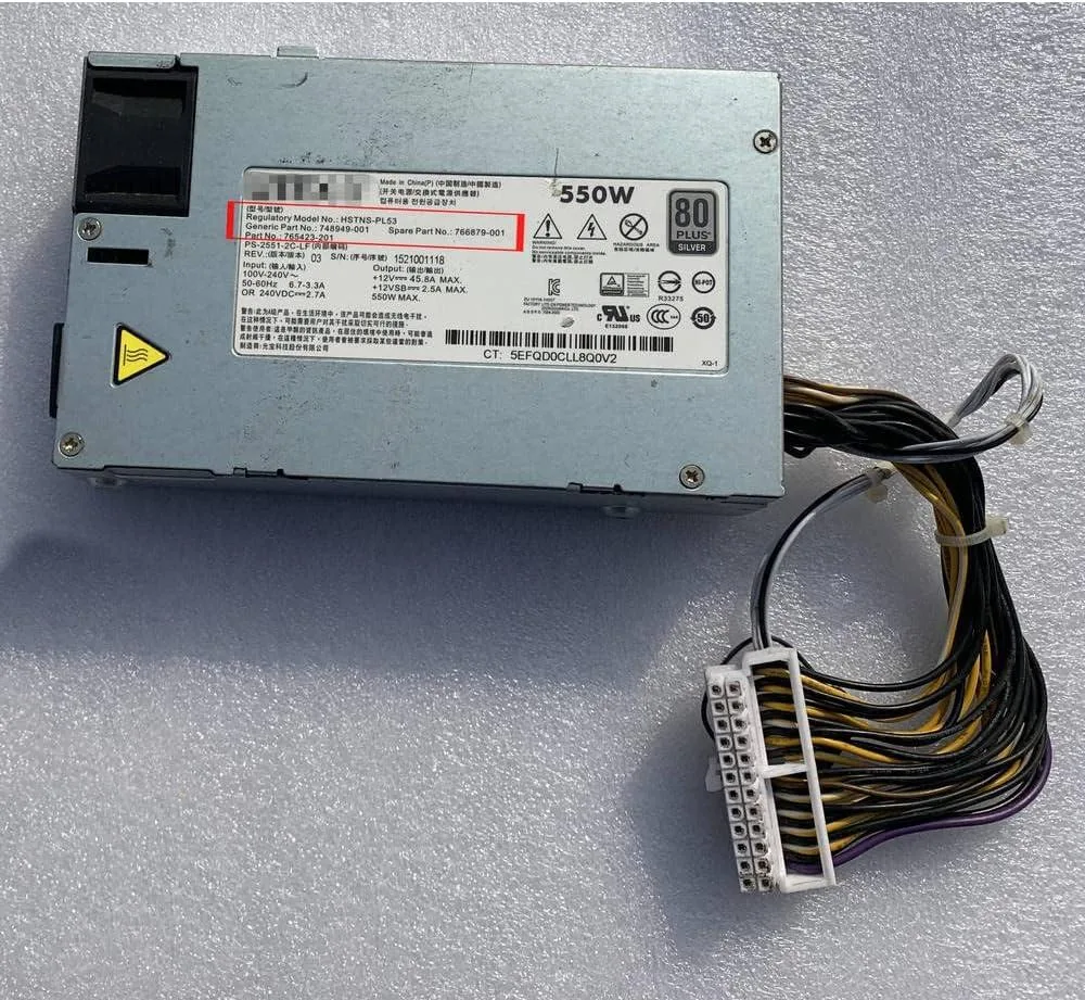 myVolts myVolts DL180 Gen9 HSTNS-PL53 550w Silver server power supply 748949-001 766879-001 765423-201 — product photo