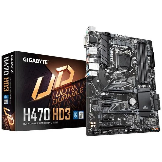 GIGABYTE GIGABYTE H470 HD3 Intel Motherboard LGA 1200 ATX — product photo