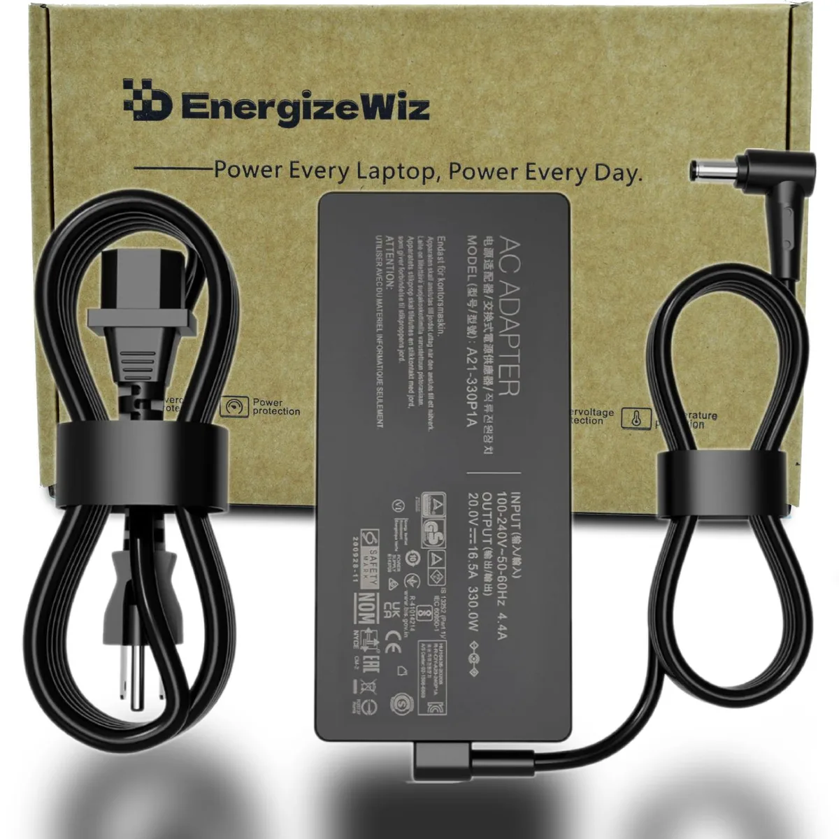 Energizewiz Energizewiz FA707UU 20V 16.5A 330W laptop AC adapter — product photo