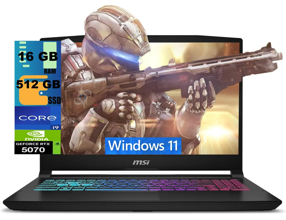 MSI MSI Katana 15 i9-14900HX RTX 5070 12GB 16GB 512GB gaming laptop — product photo