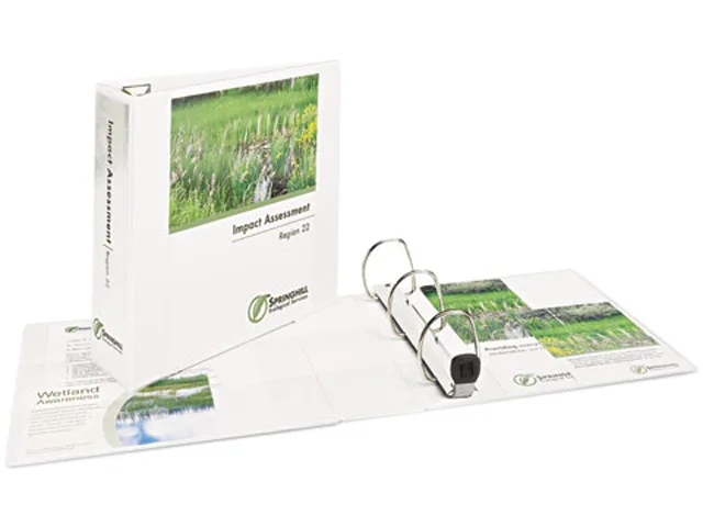 Avery Avery 79195 Nonstick Heavy-Duty EZD View Binder 1-1/2" Red/White — product photo