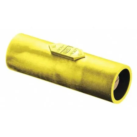 Hubbell Incorporated Hubbell Incorporated HBLDMY Double Connector Straight Blade Plug Yellow 600V 400A — product photo