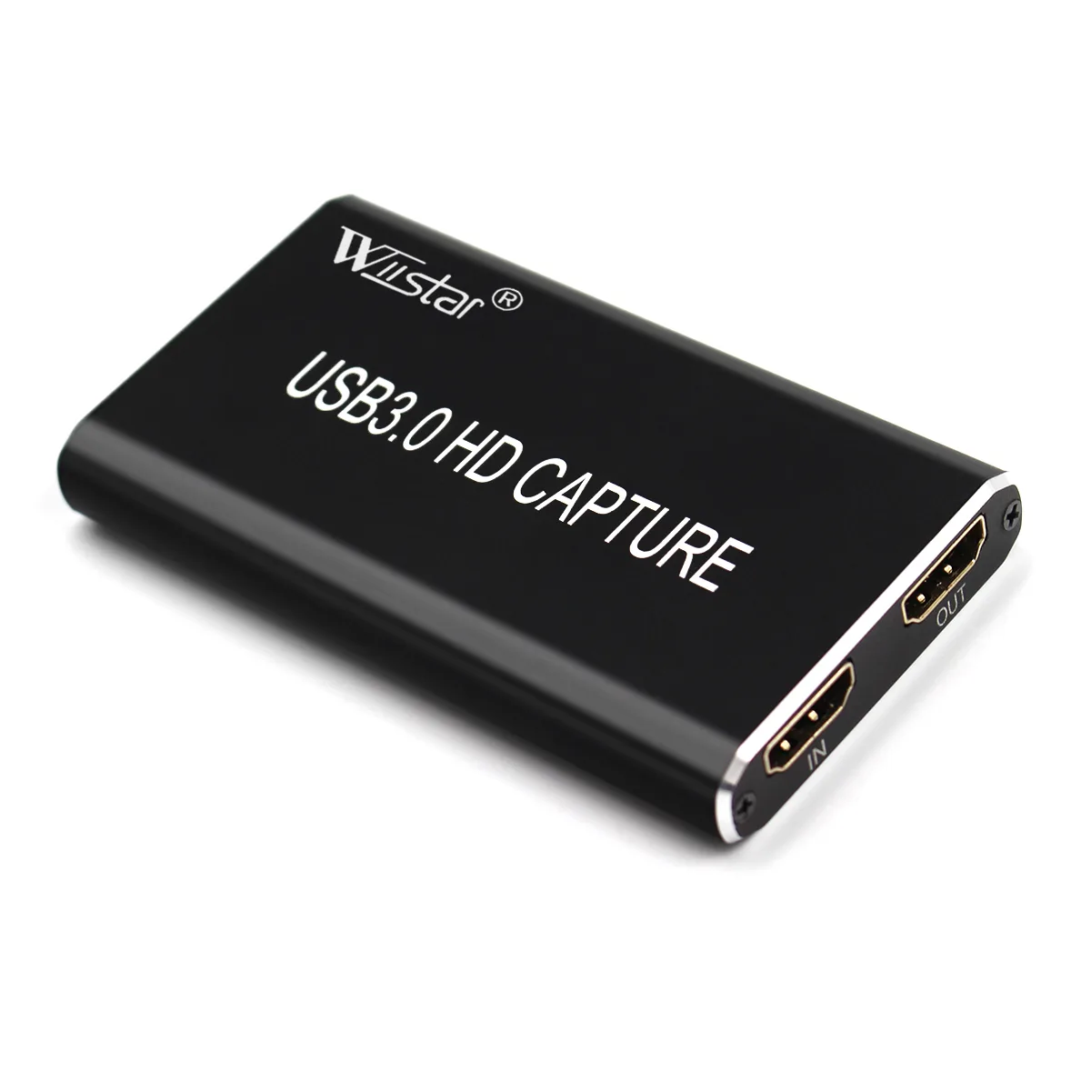 Wiistar Wiistar USB Video Capture Card 1080p 60fps HDMI Loop Out USB 3.0 Type-C Black — product photo