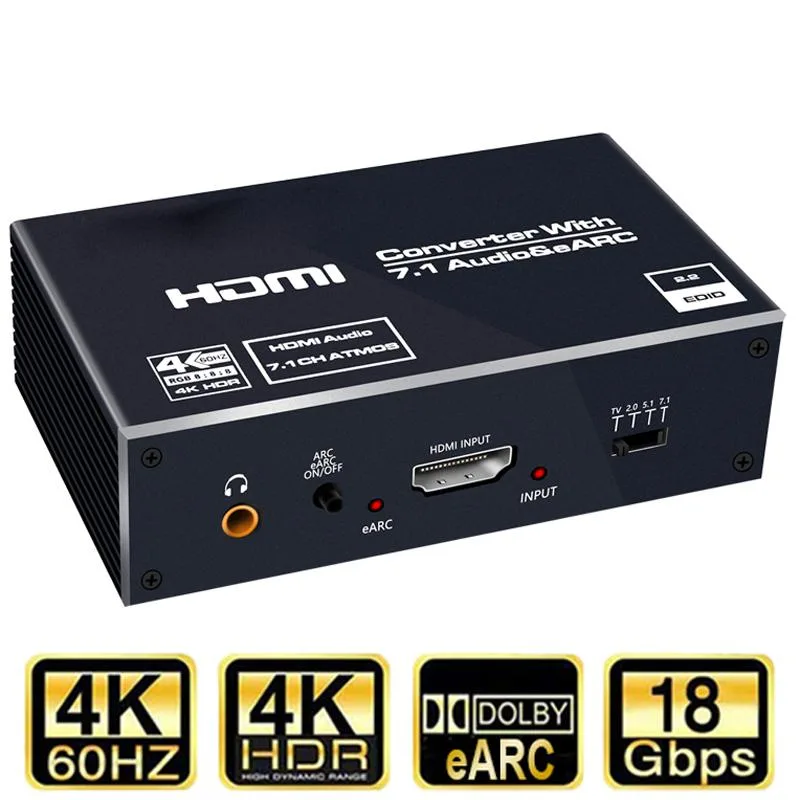 Jansicotek Jansicotek OZV8E 4K 60Hz HDMI Audio Extractor 7.1CH Atmos — product photo
