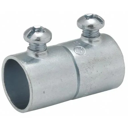 Hubbell Incorporated Hubbell Incorporated RACO 2022 EMT Coupling 1/2 in Set Screw Steel Zinc Plated Gray — product photo