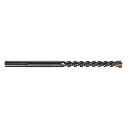 Set of SDS Max drill bits with multi-cutter tips, silver steel finish