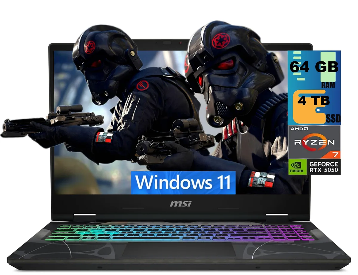 MSI MSI Cyborg A15 gaming laptop 15.6 144Hz Ryzen 7 260 RTX 5060 64GB 4 TB — product photo
