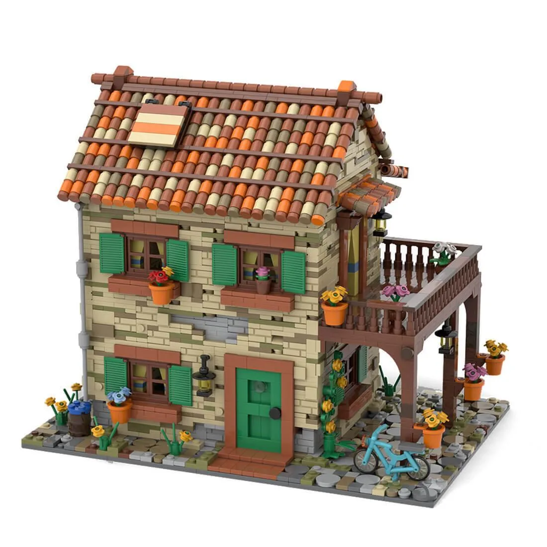 ZITIANYOUBUILD ZITIANYOUBUILD MOC-77566 House Italy No. 3 Classic Town 2950 Parts — product photo