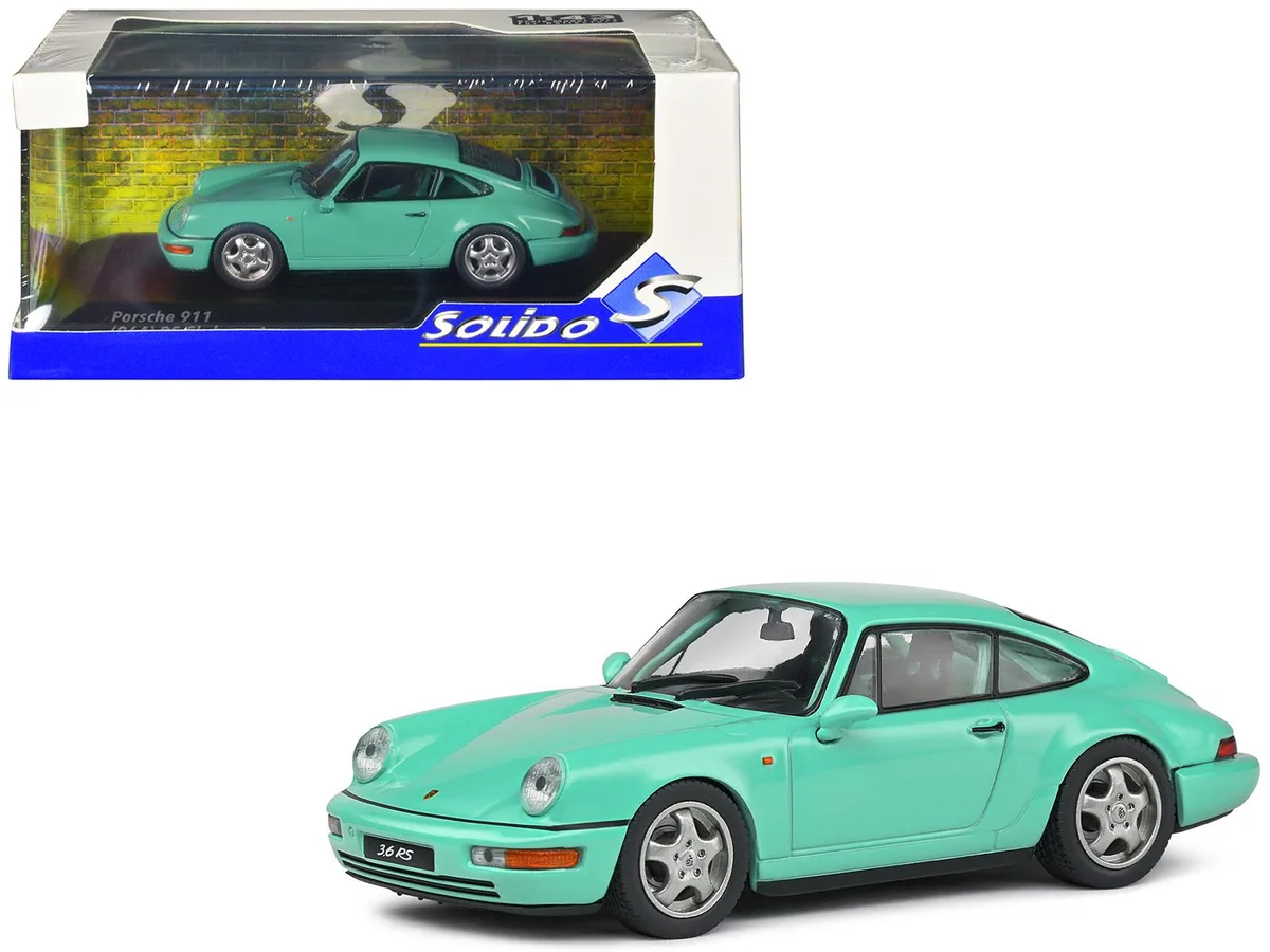 Solido Solido Porsche 911 (964) RS Clubsport Mint Green 1/43 Diecast Car — product photo