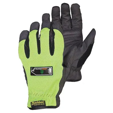 Superior Glove Works Superior Glove Works MXHVPB/XXL Mechanics Gloves 2XL Black/Lime personal protective equipment — product photo