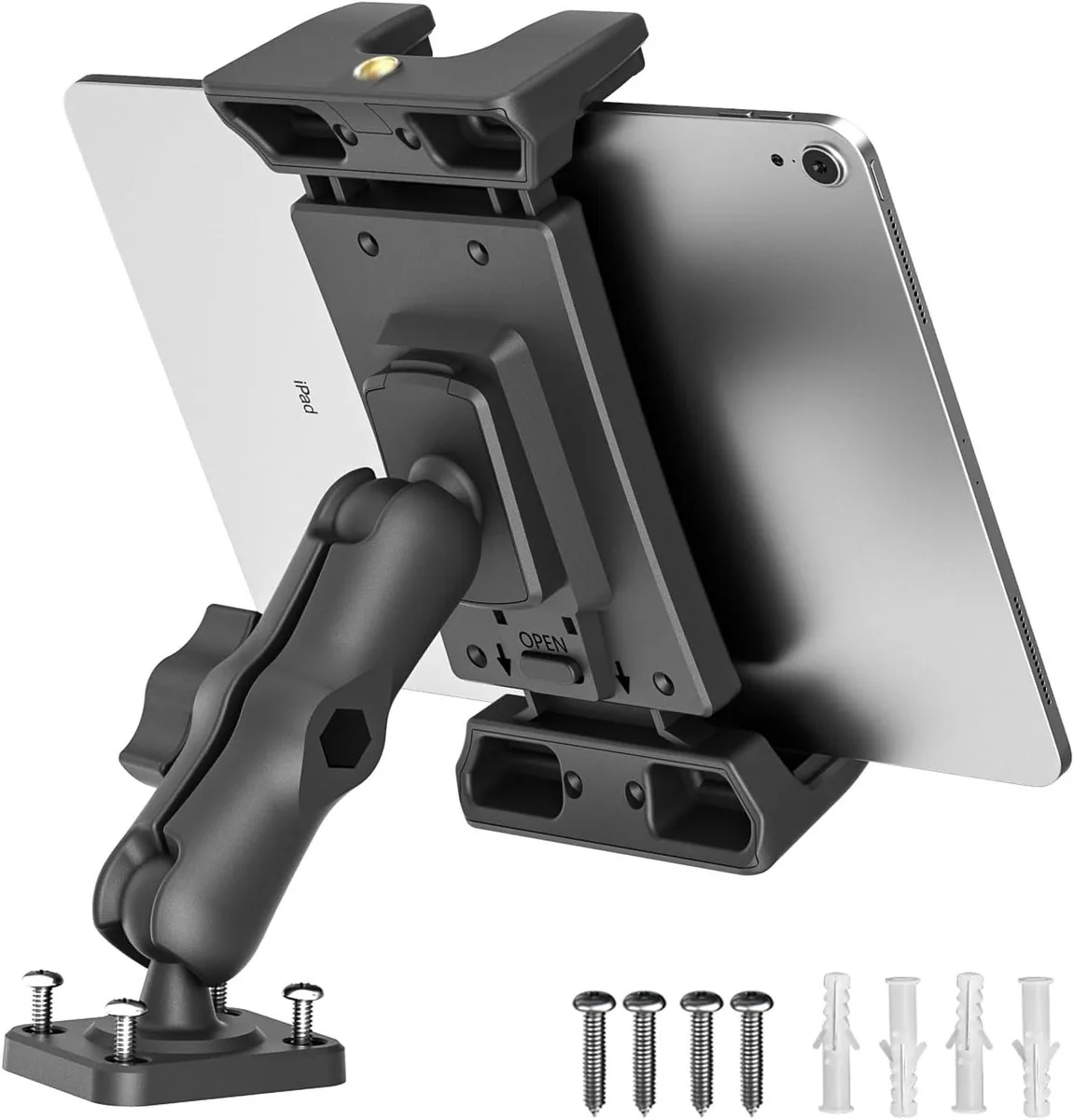 MCHOSE MCHOSE Car Tablet Holder Heavy Duty Drill Base 4-inch Arm — product photo