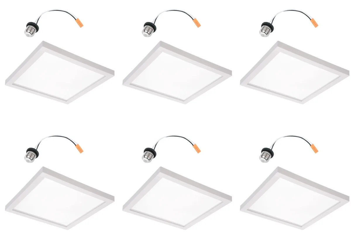 Cooper Lighting Cooper Lighting HALO 6" Square Surface Mount LED Downlight 3000K White 1200 lumens 16W 90 CRI (6 pack) — product photo
