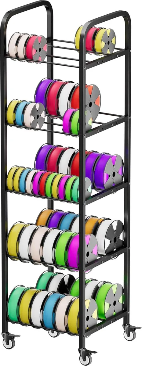 BFKK BFKK 5-Tier Filament Storage Rack 60 Spools 360 Wheels 3d printers accessory — product photo