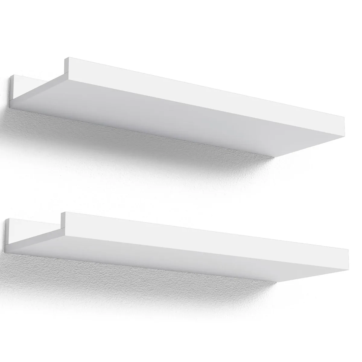 tuphen tuphen Floating Shelves Wall Mounted Set of 2 White — product photo