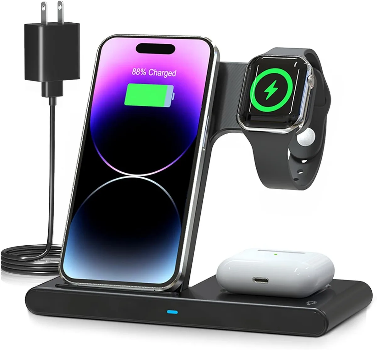 PISKEKAT PISKEKAT 3-in-1 Wireless Charger Kit 18W 7.5W 3W 2.5W — product photo