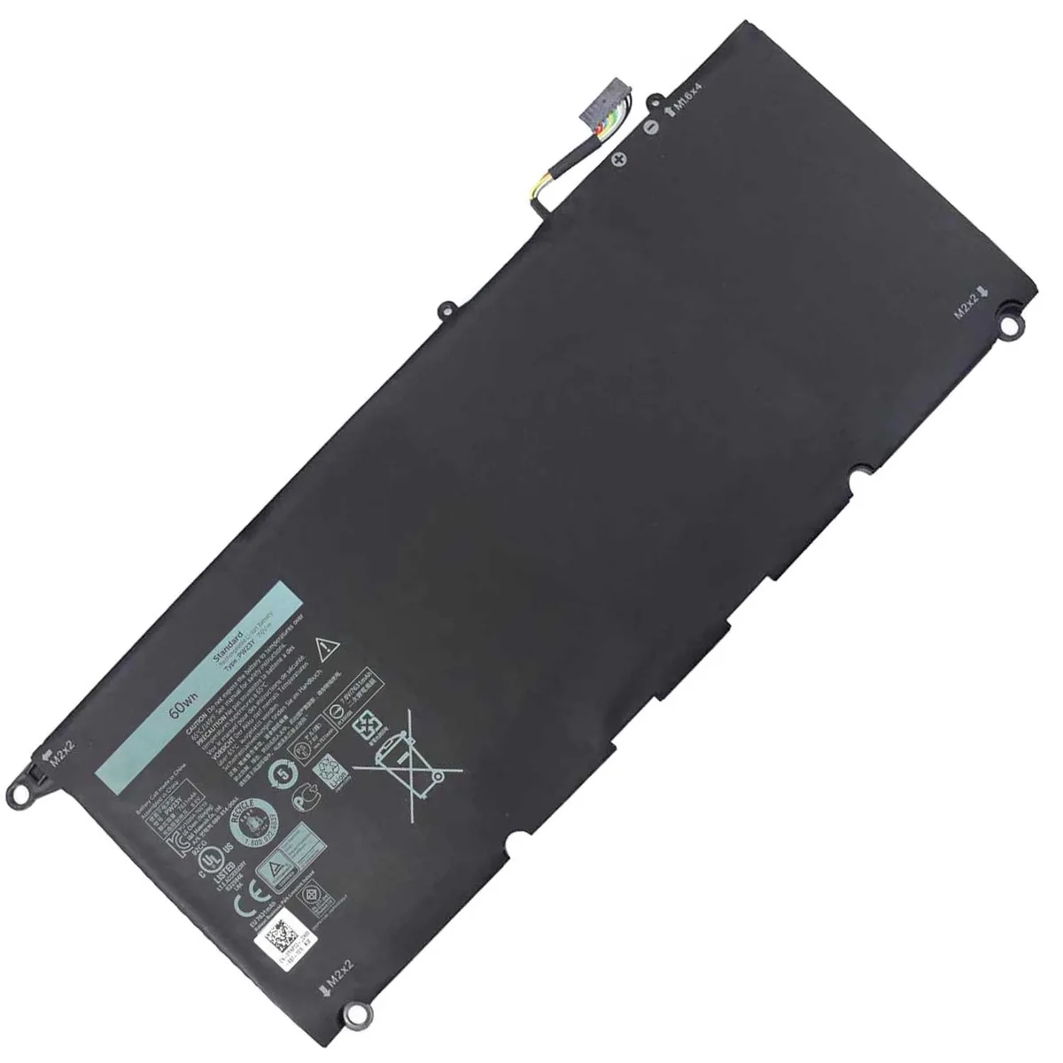 Hecales Hecales PW23Y 7.6V 60Wh 4-cell battery for Dell XPS 13 9360 — product photo